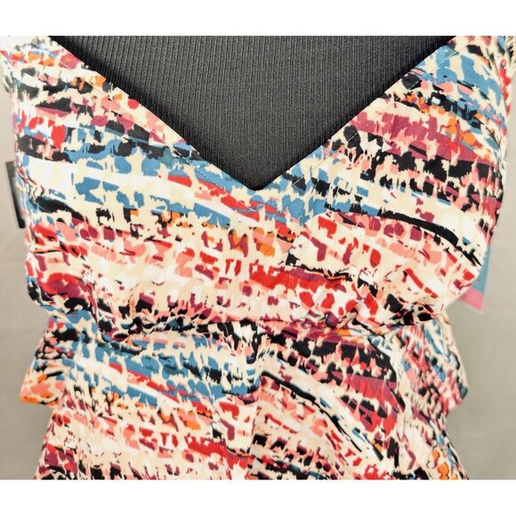 Swim Solutions Hot Rock Printed Tiered Tankini Size 8 - Picture 8 of 8